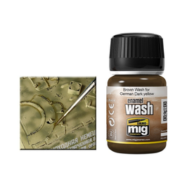 Enamel Wash - Brown Wash for German Dark Yellow