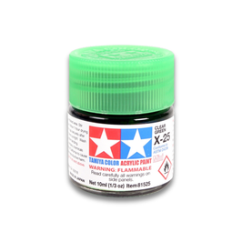Acrylic Paint - Clear Green Gloss (X-25)