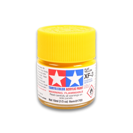 Acrylic Paint - Flat Yellow Matt (XF-3)