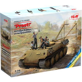 ''Prost!'' Between Battles on Bergepanther WWII German Tankmen with Bergepanther