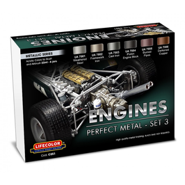 Acrylic Colors Set - Engines Perfect Metal Set 3