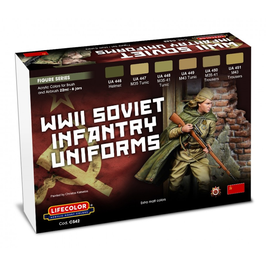 Acrylic Colors Set - Russian Infantry Uniforms WWII