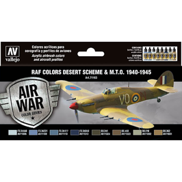 Acrylfarbenset - RAF Colors Desert Scheme & M.T.O. 1940-1945