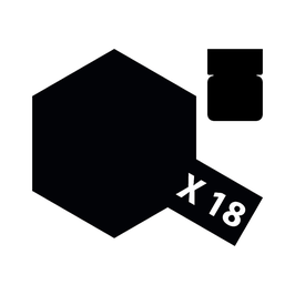 Acrylic Paint - Semi Gloss Black (X-18)