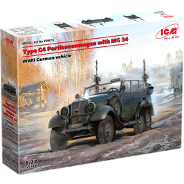 Type G4 Partisanenwagen with MG 34 WWII German Vehicle