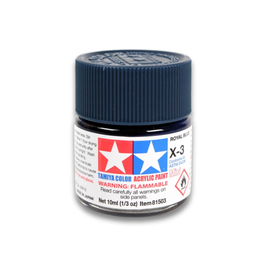 Acrylic Paint - Royal Blue Gloss (X-3)