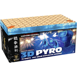 3D Pyro- 72 Schuss Verbund