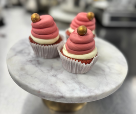 Cupcakes Red Velvet Kerstmuts!