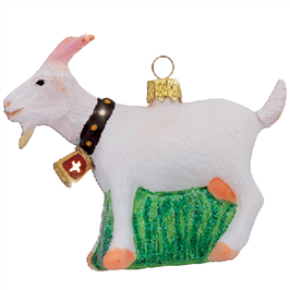 CR-036 Glasornament Geisslein weiss