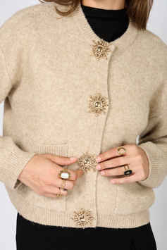 GILET BOUTONS SOLEIL