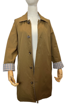VESTE TRENCH CAMEL  MI-LONG IMPERMEABLE REVERSIBLE