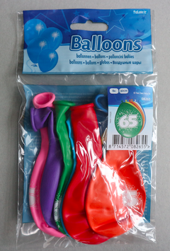 Ballonnen leeftijd '65', 8x 30 cm
