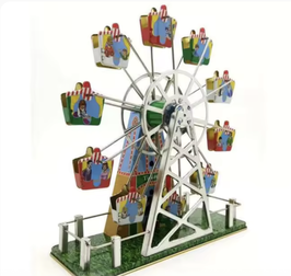aufziehbares Riesenrad, mit Musik, Nostalgie pur
