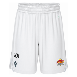 MACRON KANSAS Shorts weiß mit Iserlohn Kangaroos Logo und Wunschnummer