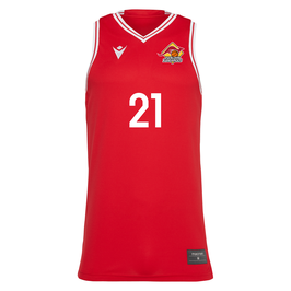 MACRON Freon Trikot rot mit Iserlohn Kangaroos Logo, Wunschnumer & Wunschname