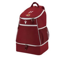 MACRON Maxi Path Rucksack granat mit Kangaroos Logo und Initialen