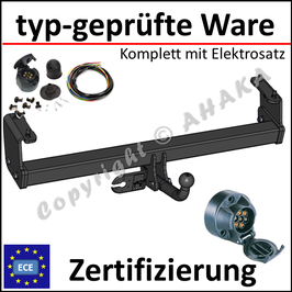 Subaru Legacy Outback Bj. 2003-2009 Anhängerkupplung starr mit geschraubtem Kugelkopf - mit Elektrosatz 7 polig