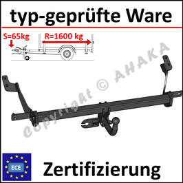 Peugeot Partner II Bj. 2008- Anhängerkupplung starr mit geschraubtem Kugelkopf - ohne Elektrosatz