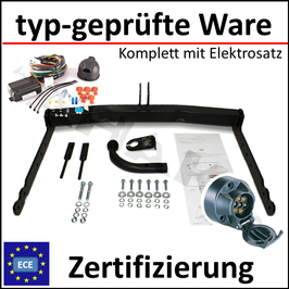 Ford Mondeo IV Bj. 2007- Anhängerkupplung starr mit geschraubtem Kugelkopf - mit Elektrosatz 13 polig