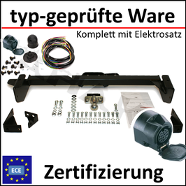 Citroen Jumper Bj. 1994-2006 Anhängerkupplung starr mit geschraubtem Kugelkopf - mit Elektrosatz 13 polig