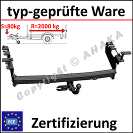 Mazda MPV Bj. 2002-2006 Anhängerkupplung starr mit geschraubtem Kugelkopf - ohne Elektrosatz