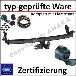 Mitsubishi Space Wagon Bj. 1991-1998 Anhängerkupplung starr mit geschraubtem Kugelkopf - mit Elektrosatz 13 polig