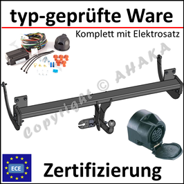 Citroen C5 II RD Bj. 2008- Anhängerkupplung starr mit geschraubtem Kugelkopf - mit Elektrosatz 13 polig