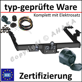 Nissan Interstar Bj. 2002-2010 Anhängerkupplung starr mit geschraubtem Kugelkopf - mit Elektrosatz 13 polig