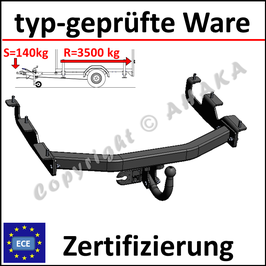 Jeep Grand Cherokee II Bj. 1998-2005 Anhängerkupplung starr mit geschraubtem Kugelkopf - ohne Elektrosatz