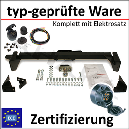 Citroen Jumper Bj. 1994-2006 Anhängerkupplung starr mit geschraubtem Kugelkopf - mit Elektrosatz 7 polig