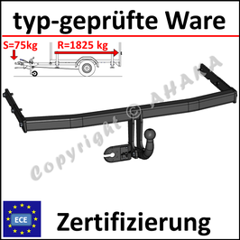 VW Touran Bj. 2003- Anhängerkupplung starr mit geschraubtem Kugelkopf - ohne Elektrosatz