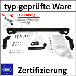 Fiat Doblo I  Bj. 2001-2010 Anhängerkupplung starr mit geschraubtem Kugelkopf - ohne Elektrosatz