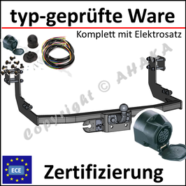 VW LT 28-35 Bj. 1996-2006 Anhängerkupplung starr mit geschraubtem Kugelkopf - mit Elektrosatz 13 polig