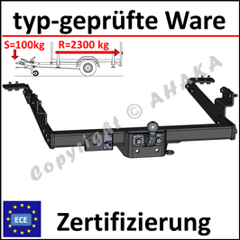 Renault Master Bj. 1998-2010 Anhängerkupplung starr mit geschraubtem Kugelkopf - ohne Elektrosatz