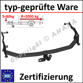 Renault Espace Bj. 2002- Anhängerkupplung starr mit geschraubtem Kugelkopf - ohne Elektrosatz