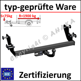 Ford Windstar Bj. 2001- Anhängerkupplung starr mit geschraubtem Kugelkopf - ohne Elektrosatz