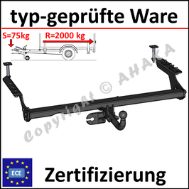 Subaru Forester Bj. 1997-2008 Anhängerkupplung starr mit geschraubtem Kugelkopf - ohne Elektrosatz