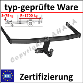 Skoda Octavia II Bj. 2004-2013 Anhängerkupplung starr mit geschraubtem Kugelkopf - ohne Elektrosatz