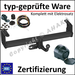 Subaru Legacy Outback Bj. 2003-2009 Anhängerkupplung starr mit geschraubtem Kugelkopf - mit Elektrosatz 13 polig