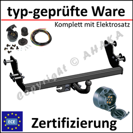 Ford Windstar Bj. 2001- Anhängerkupplung starr mit geschraubtem Kugelkopf - mit Elektrosatz 7 polig