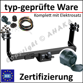 VW LT 28-35 Bj. 1996-2006 Anhängerkupplung starr mit geschraubtem Kugelkopf - mit Elektrosatz 13 polig