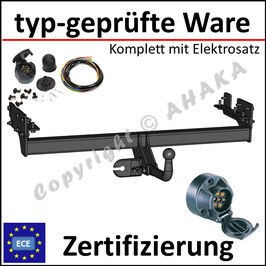 KIA Sorento Bj. 2002-06/2006 Anhängerkupplung starr mit geschraubtem Kugelkopf - mit Elektrosatz 7 polig