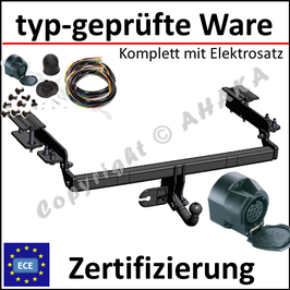 Honda CRV Bj. 1997-2002 Anhängerkupplung starr mit geschraubtem Kugelkopf - mit Elektrosatz 13 polig