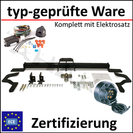 Fiat Ducato Bj. 2006- Anhängerkupplung starr mit geschraubtem Kugelkopf - mit Elektrosatz 7 polig