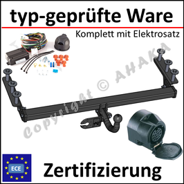 Toyota Avensis Bj. 2008- Anhängerkupplung starr mit geschraubtem Kugelkopf - mit Elektrosatz 13 polig