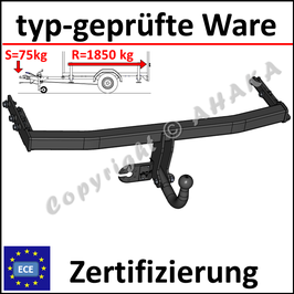 Nissan Primera W12 Bj. 2002- Anhängerkupplung starr mit geschraubtem Kugelkopf - ohne Elektrosatz