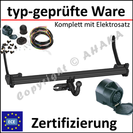 Renault Scenic I Bj. 1997-2003 Anhängerkupplung starr mit geschraubtem Kugelkopf - mit Elektrosatz 13 polig