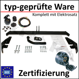 Citroen C5 DC Bj. 2001-2004 Anhängerkupplung starr mit geschraubtem Kugelkopf - mit Elektrosatz 7 polig