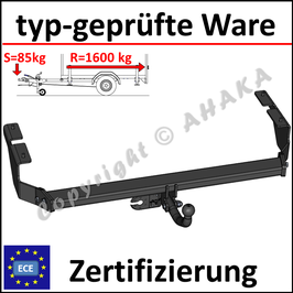 Citroen C5 DE Bj. 2001-2004 Anhängerkupplung starr mit geschraubtem Kugelkopf - ohne Elektrosatz