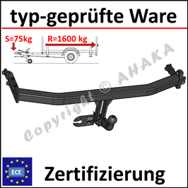 Nissan Almera II Bj. 2000-2006 Anhängerkupplung starr mit geschraubtem Kugelkopf - ohne Elektrosatz